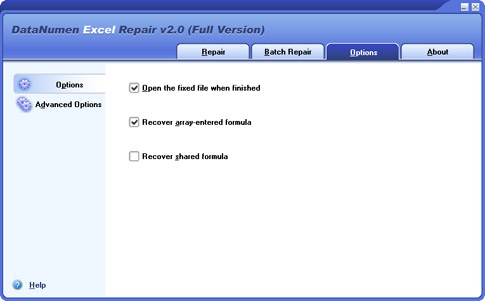 DataNumen Excel Repair